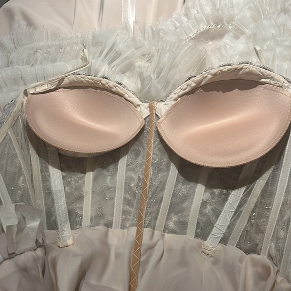 Eve of Milady Amalia Carrara Silk Sequin Swarovski Crystal Trumpet Mermaid Gown - Picture 9 of 17